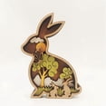 thumbnail image 2 of Hollow-Out Ornament, Wall Sculpture,Wooden Decor, 2 of 5