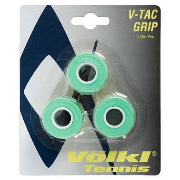 VOLKL V-Tac Grip | Overgrip | Ultra Thin | Ultra Tacky | Super Absorbent | High Performance Tennis Grip (Neon Green, 3 Overgrips per Package)