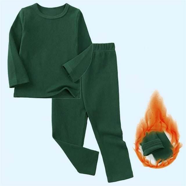 Kids' Solid Color Long Sleeve Shirt and Elastic Waist Pants Set - Soft Polyester Blend for Daily Wear and Play