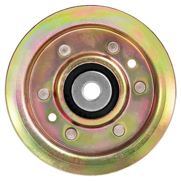 Flat Idler Pulley Replacement Easy Installation, Compatible with 42" Decks from 2000-Up for Lawn Mower Maintenance