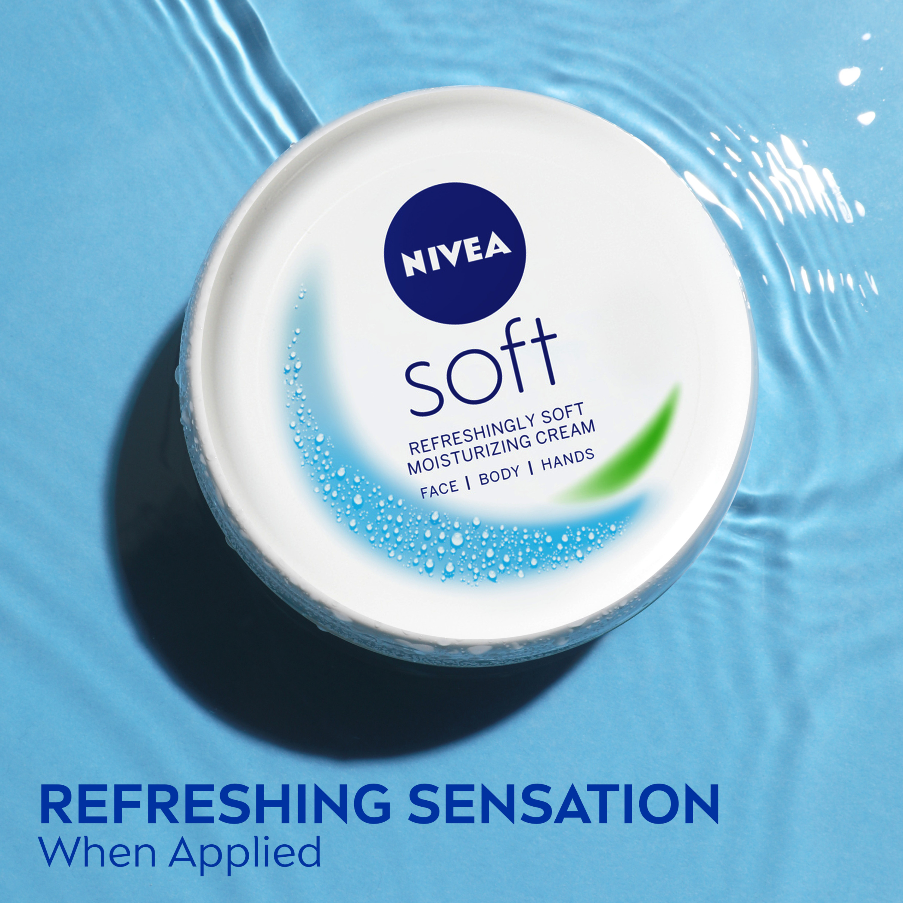 NIVEA Soft Cream, Refreshingly Soft Moisturizing Cream, Body Cream, Hand Cream, Face Cream, 16 Oz Jar - image 4 of 9