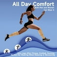 thumbnail image 4 of Sports compression pressure socks - calf protection elastic socks open toe beautiful leg socks, 4 of 5