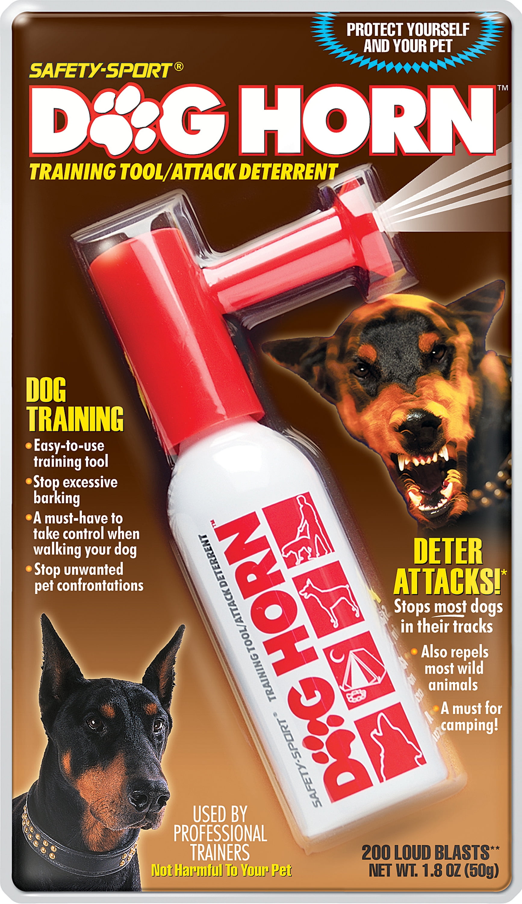 SafetySport Dog Horn Training Tool/Attack Deterrent1.8oz (50G