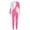 Pink, variant on DPOIS Kids Girls Gymnastics Leotard Long Sleeve Full Body Unitard Bodysuit Hot Pink 16