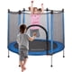 thumbnail image 1 of Trampolín para niños con Red De Seguridad Brincolín Infantil De 55 Pulgadas Brincolines De Niños para Fiestas Trampolin con Postes Acolchados para Interiores y Exteriores Azul, 1 of 4