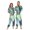 Iridescent Rainbow, variant on 1-Pack Onesie Jumpsuits For Men&Women Winter One Piece Zipper Pajamas Playsuit Iridescent Rainbow