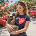 thumbnail image 4 of Womens Be Mine Sloth T Shirt Cute Valetines Day Heart Graphic Tee for Ladies Womens Graphic Tees, 4 of 9