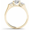 thumbnail image 3 of 1-1/4 Carat T.W. Diamond Half Bezel Set Three-Stone Engagement Ring in 14kt Yellow Gold, 3 of 5