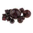 thumbnail image 2 of Xingzhi 15 Pcs dés Acryliques Multi Côtés pour Jeu de Rôle Rouge, 2 of 5