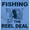 thumbnail image 2 of Fishing Reels Funny Fisher Pun Joke Zip Hoodie Sweatshirt Men Brisco Brands 4X, 2 of 6