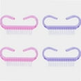 thumbnail image 5 of Nail Scrub Brush 5PC Handle Nail Brushes for Cleaning, Handle Grip Nail Brush Small Fingernail Scrub Cleaning Brushes Manicure Tools for Women, Random Color Pedicure Brushes, 5 of 5