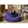 thumbnail image 4 of Chill Sack Bean Bag Chair, Memory Foam Lounger with Microsuede Cover, Kids, Adults, 5 ft, Purple, 4 of 6