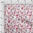 thumbnail image 2 of oneOone Cotton Poplin Twill Red Fabric Floral Dress Material Fabric Print Fabric By The Yard 56 Inch Wide, 2 of 4