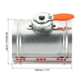 thumbnail image 2 of Uxcell 5.9 Inch Manual Control Volume Damper, Galvanized Iron Backdraft Damper for Air Duct, Airflow, Dryer Vent, 190mm, 2 of 6