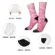 thumbnail image 5 of Fotbe Pink Glitter Calcetas Largas con Estampado para Hombre y Mujer – Calcetas de Compresión Transpirables y Elásticas, Viajar y Uso Diario Talla 5-11, 5 of 6