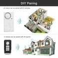 thumbnail image 6 of GREENCYCLE 2 Set (2 Remote,2 Alarm) Multi-function Wireless Anti-Theft Remote Control Burglar Alert Door Window Security Alarms Emergency Magnetic Sensor Chime Door Alarm, 6 of 9