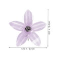 thumbnail image 4 of 10 mini pinzas para el pelo con forma de flor, con diamantes de imitación, para niñas., 4 of 8