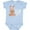AE-Light Blue, variant on My 1st Easter with Cute Brown Bunny and Easter Eggs Boys or Girls Baby Bodysuit