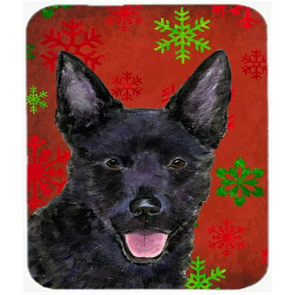 Carolines Treasures Australian Kelpie Snowflakes Holiday Christmas Mouse Pad