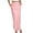 Pink, variant on SROBPTY Skirts for Women Summer Solid Elastic Waist Midi with Pockets for Daily Wear