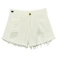 thumbnail image 2 of Women's Jean Shorts Plus Size 5XL Fashion Solid Color Pockets High Waist Tightness Denim Shorts, 2 of 3