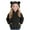 Black, variant on Girls Long Sleeve Casual Cute Teddy Bear Hooded Sweatshirt Plush Pullover Tops (Grey, 4-5 Years)