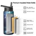 thumbnail image 2 of Thunder Insulated Stainless Steel Water Bottle with Straw & Cleaning Brush – 18 Oz | Leakproof, BPA-Free, 304 Stainless Steel, Wide Mouth, Travel Mug for Car, Gym, Office, 2 of 5