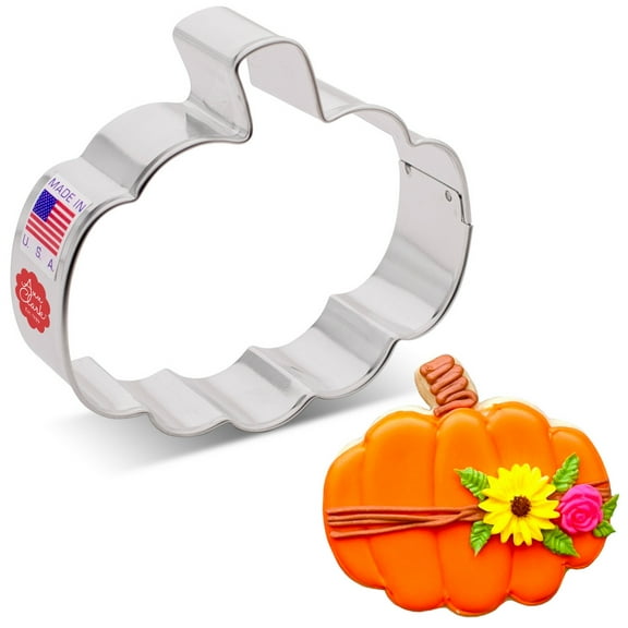 Ann Clark Gourd Pumpkin Cookie Cutter 3", Made in USA