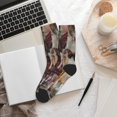 thumbnail image 6 of Vsdgher Vintage Collage Girl Butterfly Unisex Crew Socks Lightweight Breathable Ventilation Ankle Socks, Mid-calf socks for Daily, 6 of 7