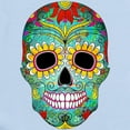thumbnail image 2 of CafePress - Colorful Retro Flowers Sugar Skull Body Suit - Baby Light Bodysuit, Size Newborn - 24 Months, 2 of 4