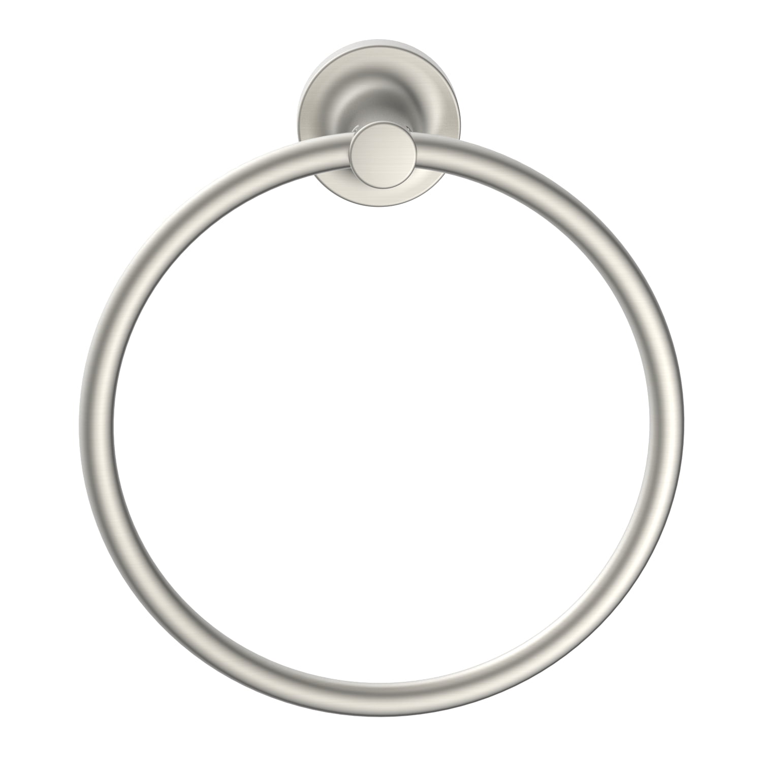 (2 pack) Better Homes & Gardens Clean Modern Style Wall Mount Towel Ring Satin Nickel