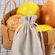 thumbnail image 5 of 12 paquetes de bolsas de algodón con cordón 13 X 18 cm NQ Bolsas de yute reutilizables Bolsa de regalo con cordón para joyas maquillaje monedas especias manualidades Beige, 5 of 5