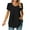 Black-01, variant on Mittory Womens Tops Dressy Casual Summer Chiffon Blouses Short Sleeve Dress Shirts Business Loose Fit Tunics