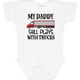 thumbnail image 3 of Inktastic Daddy Still Plays with Trucks Boys Baby Bodysuit, 3 of 5