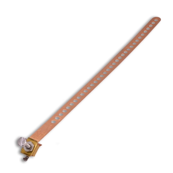 SatelliteSale UL-Listed Copper Coated Grounding Strap 12 Flexible and Adjustable pack of 10 Pieces