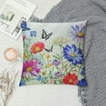 thumbnail image 2 of PHYHOO Spring Summer Pillow Covers  Butterfly Colorful Flowers Seasonal Decorative Indoor Throw Pillow Covers Cushion Cover for Home Decor Bedroom Living Room Couch Sofa Bed, 2 of 5