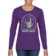 thumbnail image 2 of Wild Bobby Motherhood Some Days I Rock It Skeleton Hand Women Graphic Long Sleeve Tee, 2 of 6