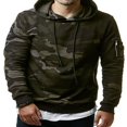 thumbnail image 1 of Automne Hommes Molleton Chaud Chandail à Capuchon Camouflage Chandail Molletonné Chandail Manteau Hauts, 1 of 6