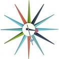 thumbnail image 2 of LeisureMod Maxi Modern Design Metal Colorful Star Wall Clock, 2 of 2