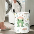 thumbnail image 5 of Honeii Frog and Mushrooms Print Laundry Hamper Basket,Baby Nursery Woven Storage Basket for Toys Bin,Pillows,Blankets,Clothes-, 5 of 6