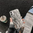 thumbnail image 4 of Compatible with iPhone 11 Case, Cute 3D Tin Foil Pleated Luxury Phone Cover for Women Girls Cool Bling Designer Soft Slim Case for iPhone 11 Silver, 4 of 13