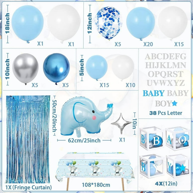 Aazon.co: Elephant Baby Shower Decorations For Boy Baby Elephant Baby