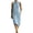 0608liBlue, variant on Womens Sleeveless Midi Dress with Pockets Summer Button up Knee Length Sundress Casual Loose Fit Beach Dress Turtleneck Tank Dress 0608liRD2 XL