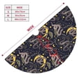 thumbnail image 3 of Sikiie Snake Sleep 30-48 inches {designName} Print Christmas Tree Skirt Snowman Xmas Tree Skirt with Edge Christmas Decorations for Holiday Party48", 3 of 7