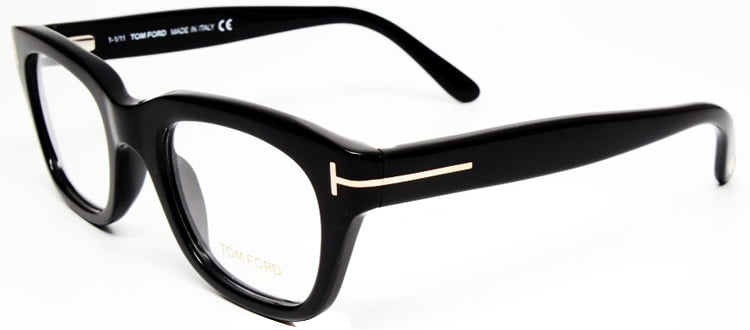 Tom Ford TF 5178 001 50mm Shiny Black Square Eyeglasses - Walmart.com ...