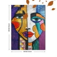 thumbnail image 3 of Abstract Cubism Face Canvas Wall Art， Perfect for Living Room， Bedroom， Office， Dining Room， and Hallway Decoration., 3 of 8