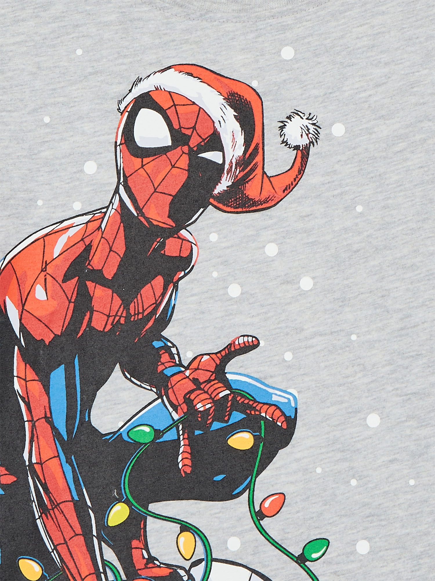 Spider-Man Toddler Boys' Christmas Graphic Tee with Long Sleeves, Sizes 12M-5T