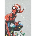 thumbnail image 2 of Spider-Man Toddler Boys' Christmas Graphic Tee with Long Sleeves, Sizes 12M-5T, 2 of 3