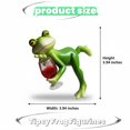 thumbnail image 3 of Figura RJVZUKL Tipsy Frog Hugger de resina impermeable, 3 of 6