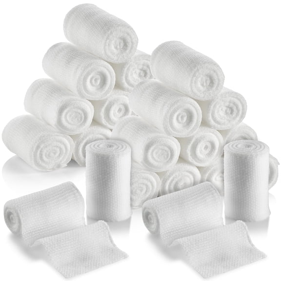 MEDca Bandage Rolls 24 Count, 2" x 4.1 Yds Medical Grade Gauze